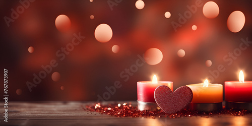 Candle burning in a vase with flowers, A vibrant and colorful abstract background,  Flames HD 8k wall paper Stock Photographic image Generative ai