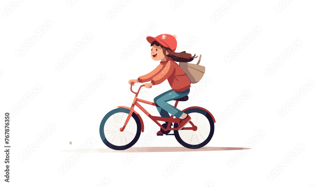 woman riding bicycle vector flat minimalistic isolated illustration woman riding bicycle vector flat minimalistic isolated illustration
