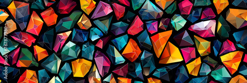  Pattern with random colored Diamonds background. generative ai 