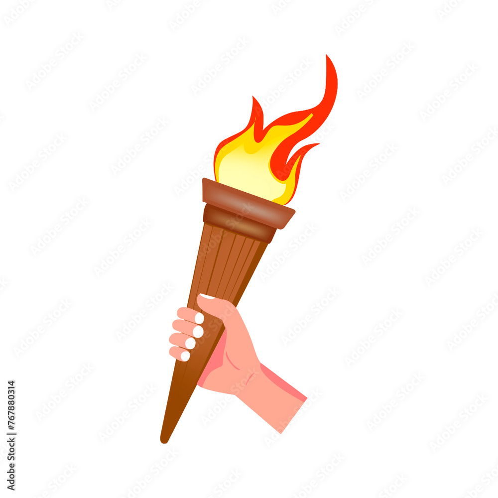 TOCHA, VETOR, OLIMPÍADAS 2024 PNG, SEM FUNDO Stock Illustration