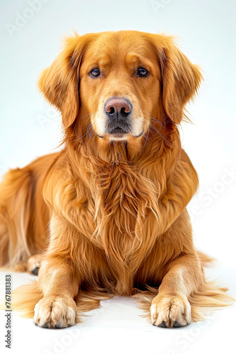 Close up of beautiful golden retriever dog.