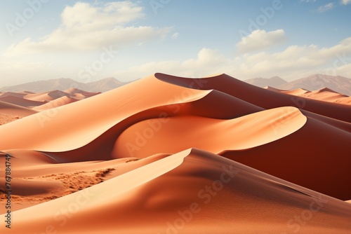 Empty quarter desert dunes. photo