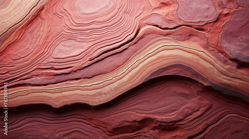 The multi-colored exposed sandstone rock and mineral layers.