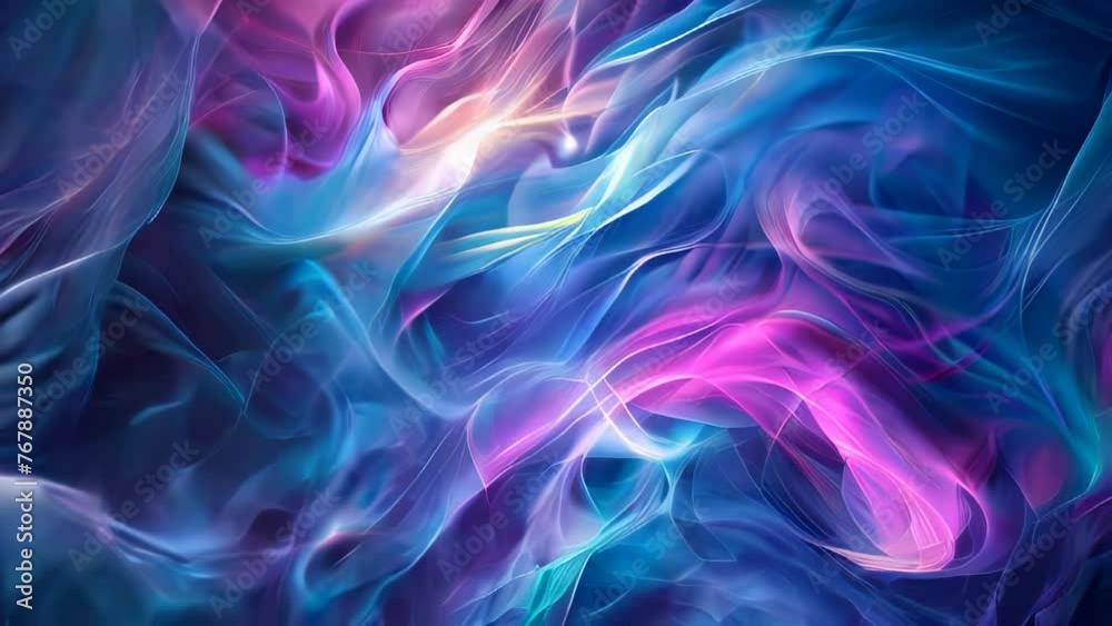 Abstract background with wavy lines in blue and pink colors. Vector illustration. Abstract background with wavy lines in blue and pink colors. Vector illustration.
