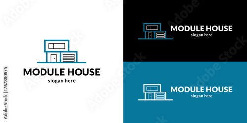 Modern module house logo