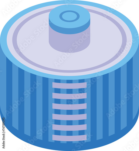 Energy industry biogas icon isometric vector. Tank bio organic. Rural farming