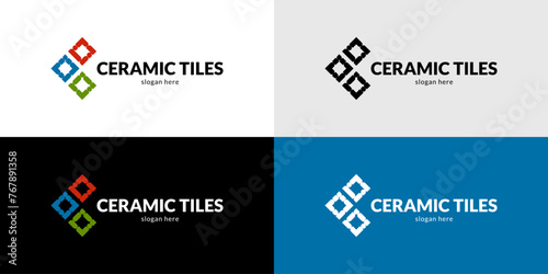 Abstractive ceramic tiles logo