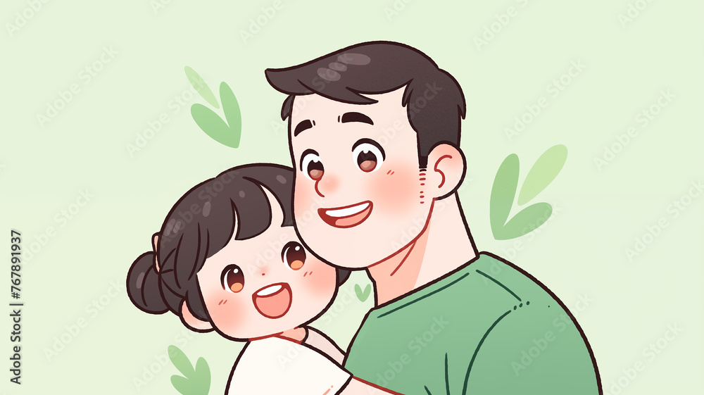 Hand drawn cartoon father's day illustration
Hand drawn cartoon father's day illustration