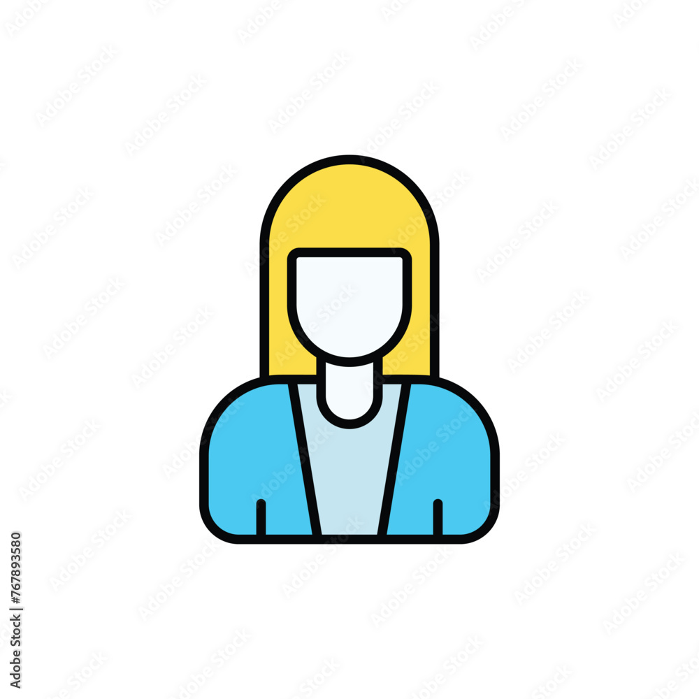 Teacher icon design with white background stock illustration