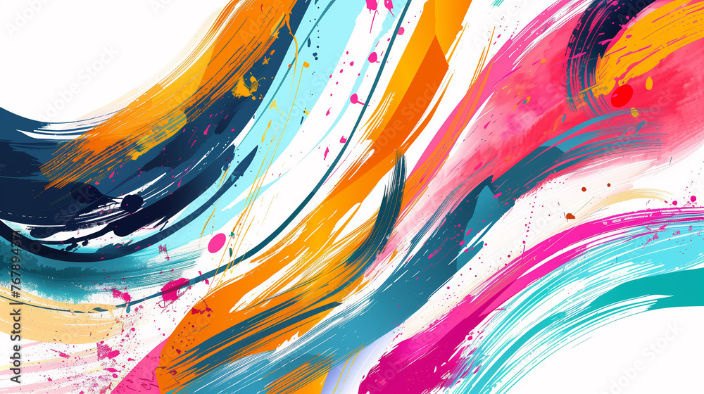 Intertwined abstract color movement Intertwined abstract color movement