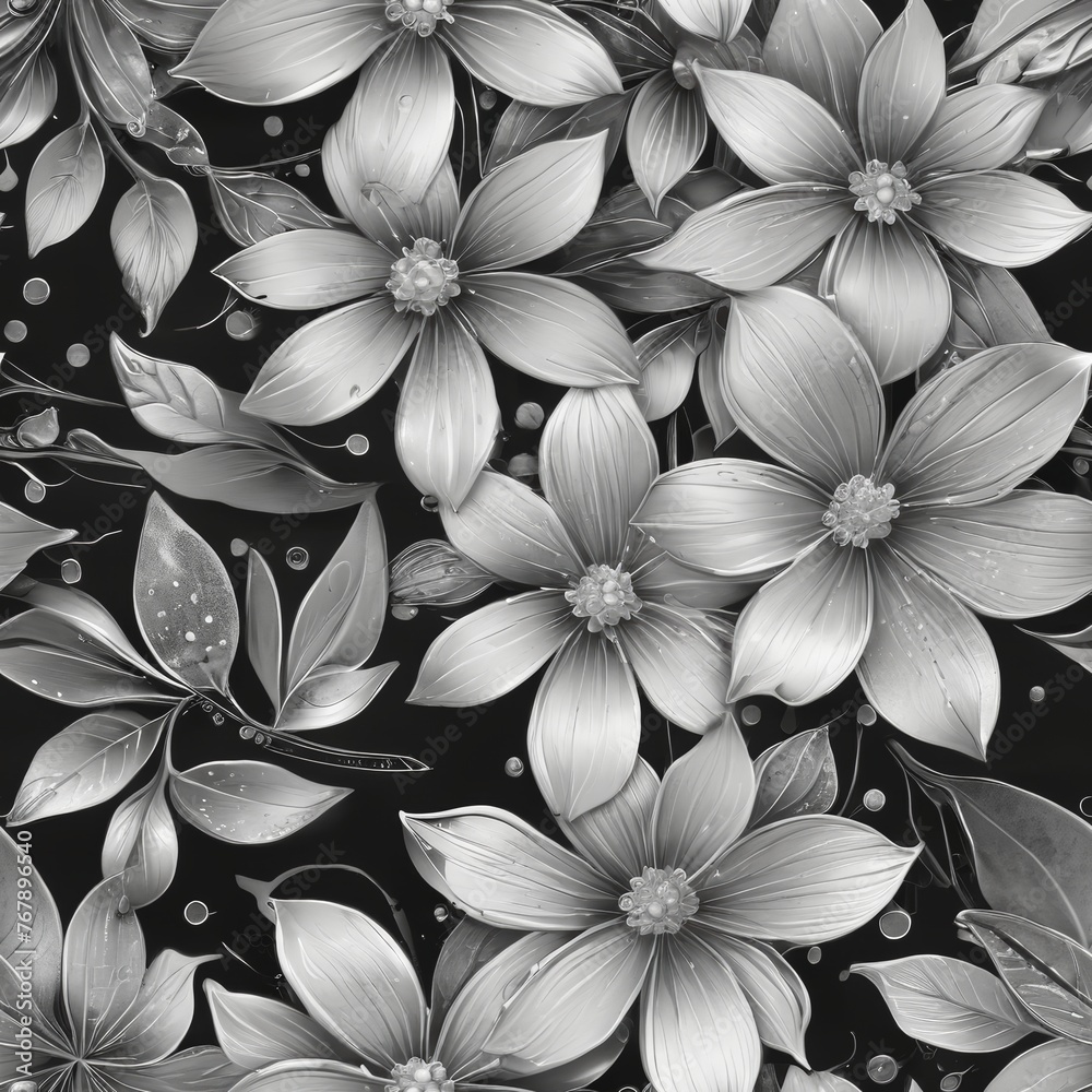 flowers seamless pattern background flowers seamless pattern background