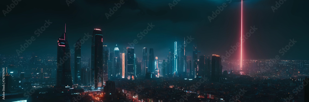 Where Rain Reflects Dreams: A Cyberpunk Cityscape Bathed in the Glow of a Thousand Neon Signs