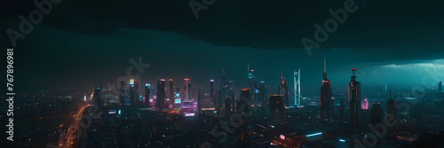 Where Rain Reflects Dreams  A Cyberpunk Cityscape Bathed in the Glow of a Thousand Neon Signs