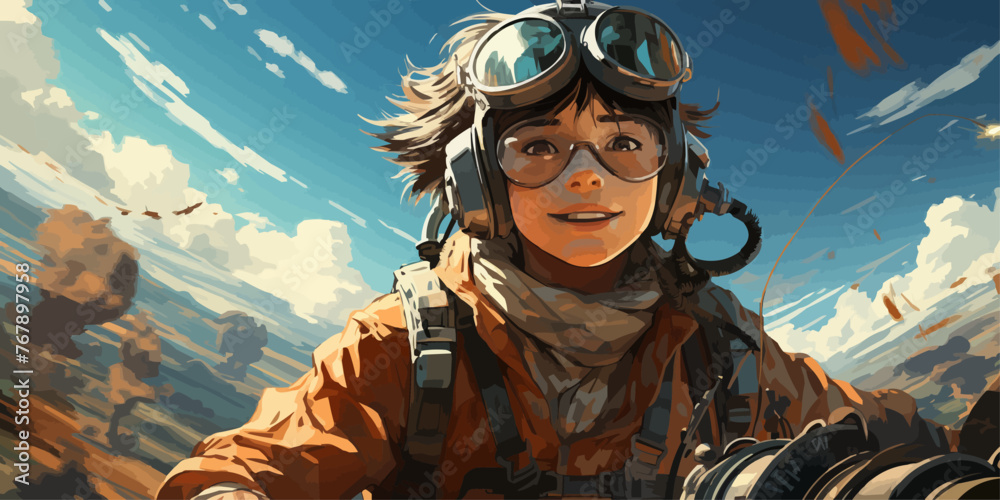 Fantasy scene of the young boy released magical power, digital art style, illustration painting Fantasy scene of the young boy released magical power, digital art style, illustration painting