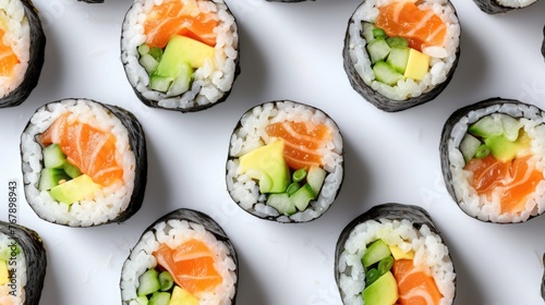 Assorted sushi and sashimi platter