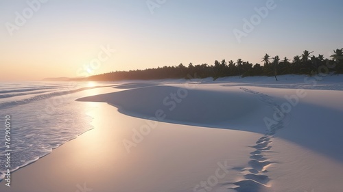 Footprint on beach sand  © big bro