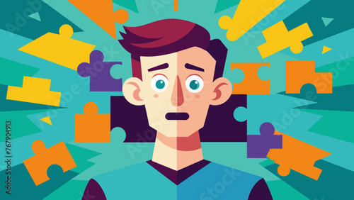 Young puzzled, doubtful, confused man thinking, trying to find solution, worried expression on his face, concept - Sorry, don't know how it happened. Copy space.