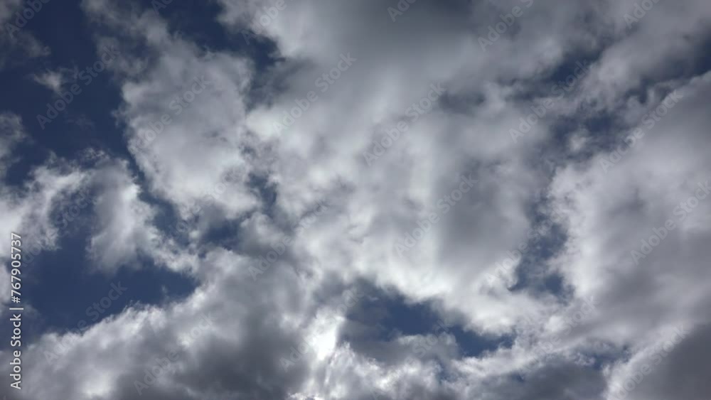 Puffy Clouds on Blue Sky in Sunset Timelapse, Dramatic Fluffy Cloudy Day, Rainy Clouds View, Cloudscape Time Lapse Puffy Clouds on Blue Sky in Sunset Timelapse, Dramatic Fluffy Cloudy Day, Rainy Clouds View, Cloudscape Time Lapse