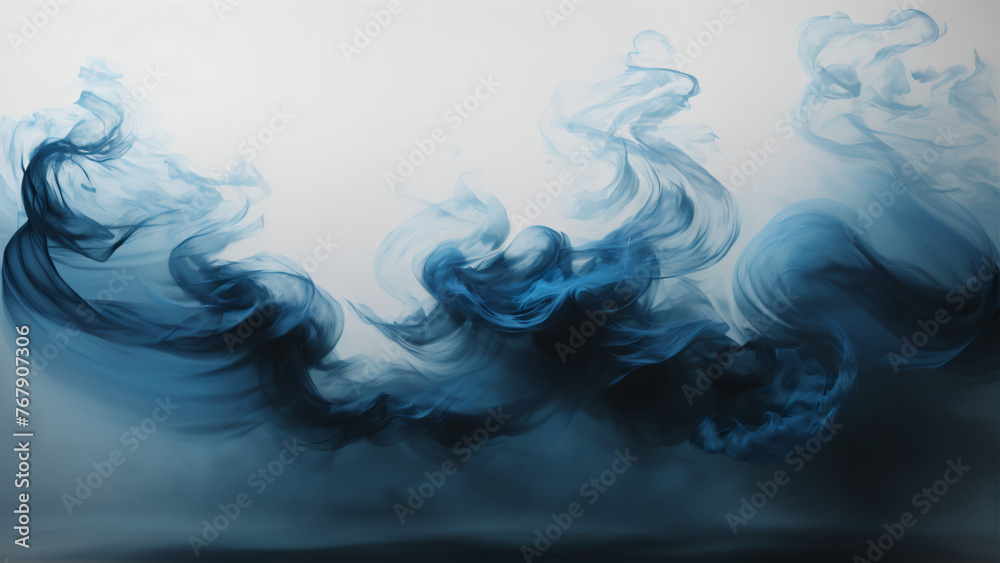Blue smoke background Blue smoke background