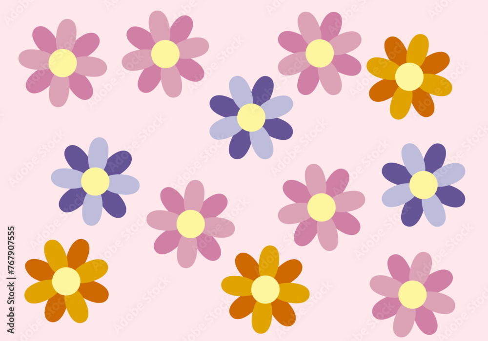 Fondo de motivo floral sobre fondo rosa. Fondo de motivo floral sobre fondo rosa.