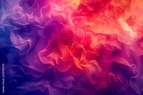 Mesmerizing Vivid Abstract Background With Colorful Fluid Shapes and Textures for Creative Design