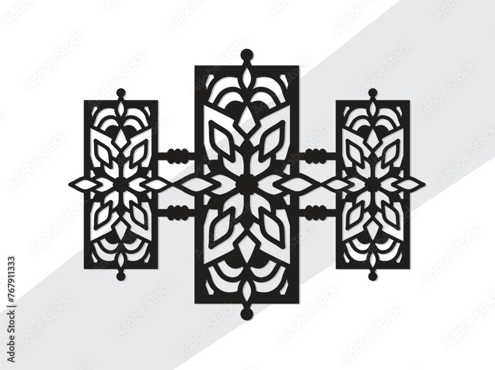 Fototapeta premium Laser Cut Wall art Mandala Panels Wall Decor