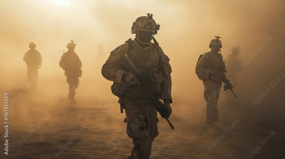 soldier in the desert soldier in the desert