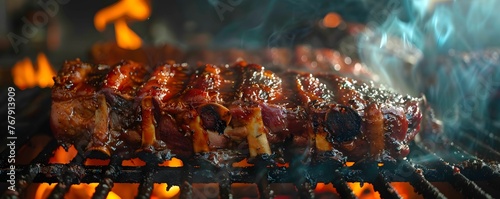Slow-roasted pork shoulder, pull-apart tender, barbecue tradition
