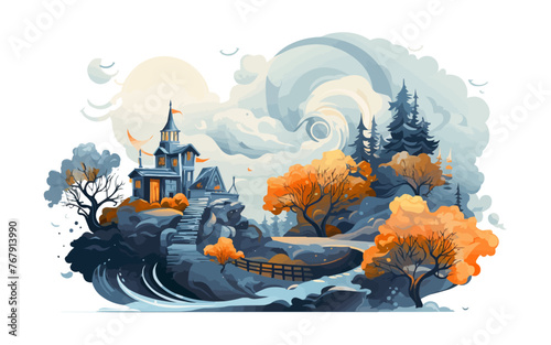 isolated vector style illustration