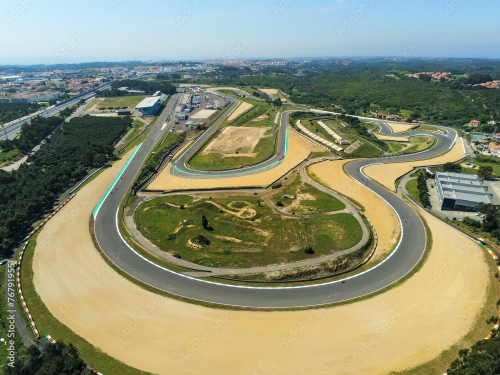 Aerial view from Autodromo do Estoril,Portugal