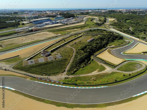 Aerial view from Autodromo do Estoril,Portugal photo