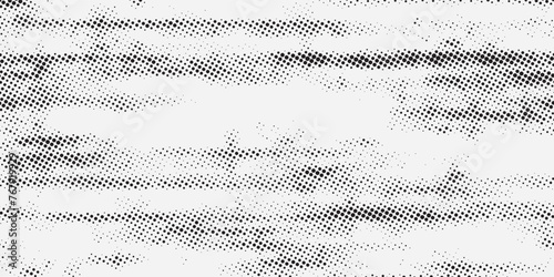 Dots and Spots of Halftone Grunge Background. Rough Grungy Seamless Pattern Design.