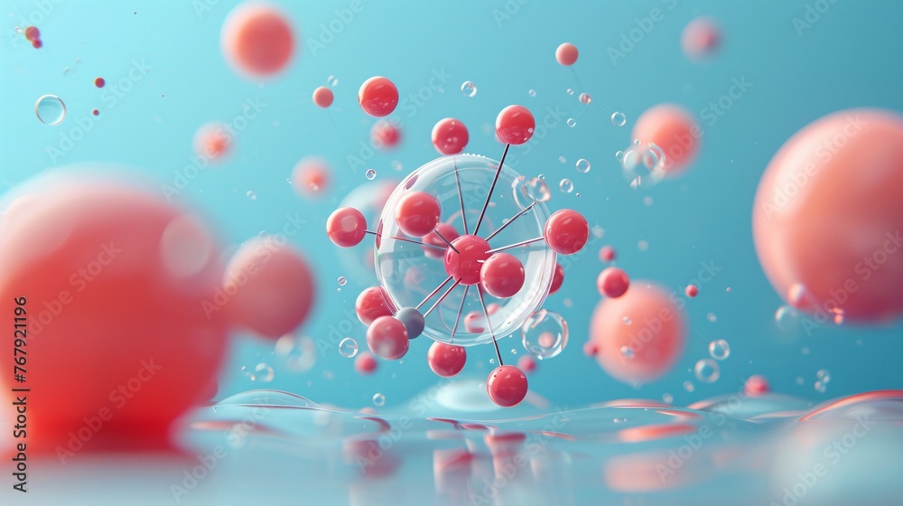 Explore the enigmatic realm of chemistry and atoms through mesmerizing 3D renders.