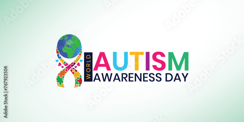 World autism awareness day social media post banner design template. World autism day colorful puzzle vector banner. Symbol of autism. autism Health care, Autism spectrum disorder Awareness Day, pride