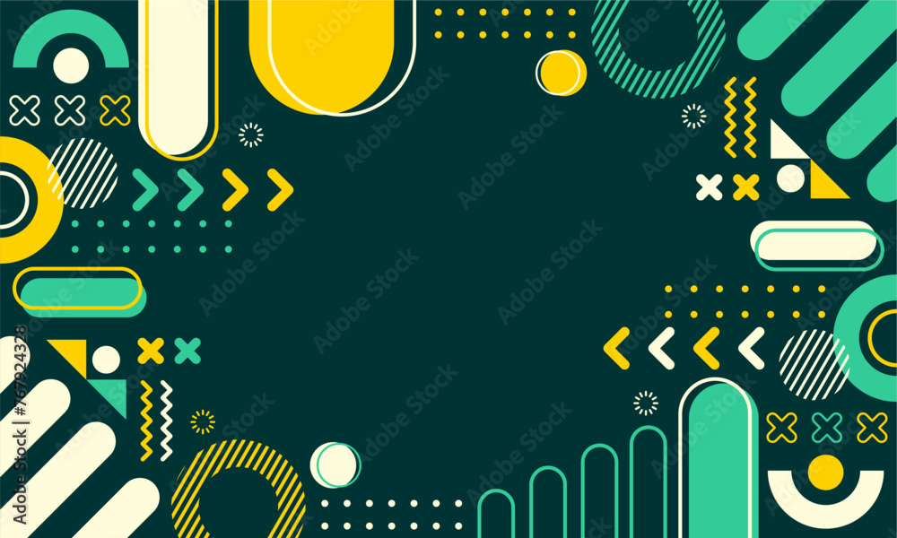 Obraz premium flat design of abstract geometric background