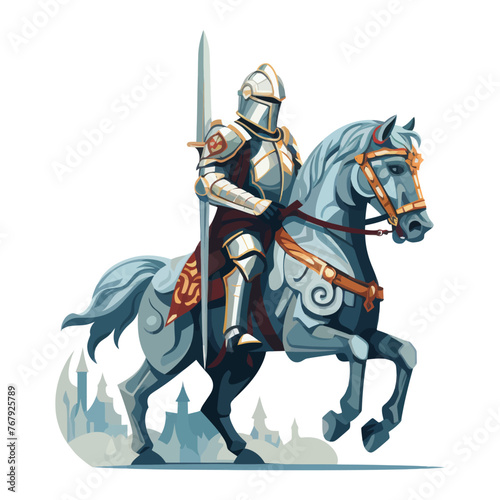 Knight Riding on a Horse