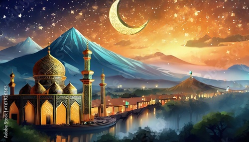 Ramadan is the ninth month of the Islamic lunar calendar and is considered the holiest month in Islam. photo