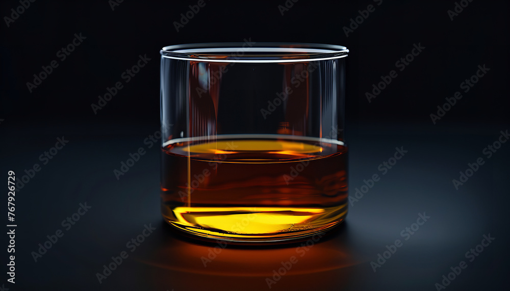 Crude oil sample in a clear glass container Crude oil sample in a clear glass container