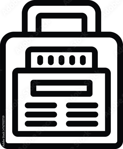 Cat litter pellets icon outline vector. Dry granular substance. Pet bathroom hygiene