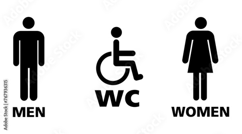 restroom toilet sign