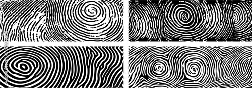 Minimalistic Duotone Wavy Line Patterns - Abstract Vector Graphics