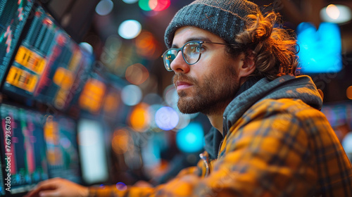 Stock Trader Manager Background - Professional Financial Design
