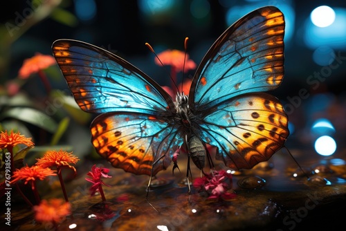 Butterfly in augmented reality beauty and magic., generative IA © JONATAS