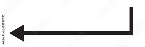 Straight pointed arrow icon. Black arrow pointing to the right. Black direction pointer