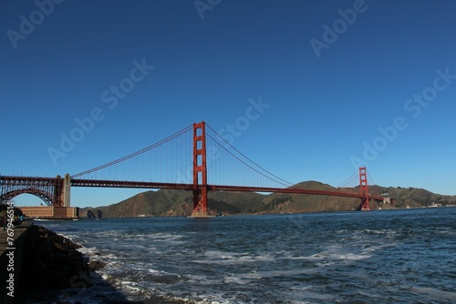 Scenic view of the iconic Golden Gate Bridge