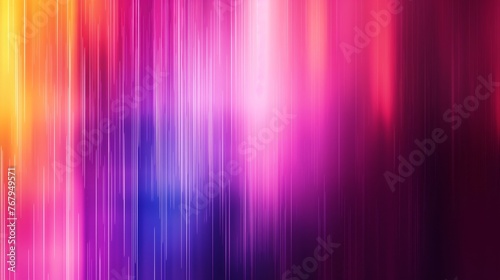 Abstract background with colorful vertical light streaks in motion blur.