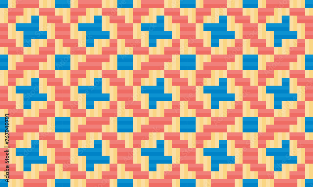 Seamless traditional woven pattern called Anyaman
Seamless traditional woven pattern called Anyaman