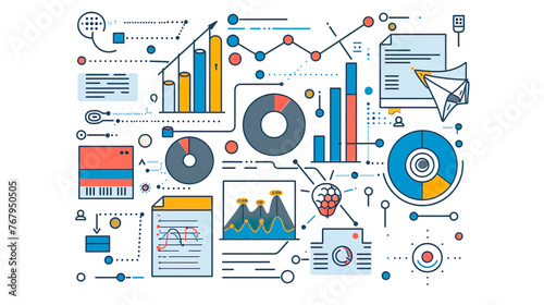 Infographic illustrating the key components of effective business management photo