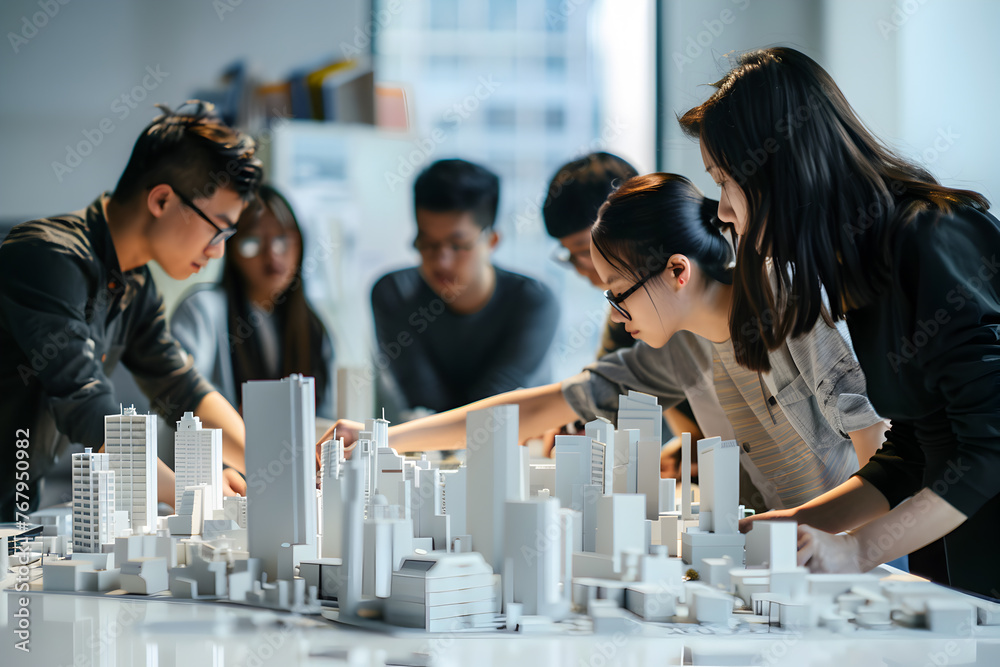Group of young architects designs a city of the future Group of young architects designs a city of the future