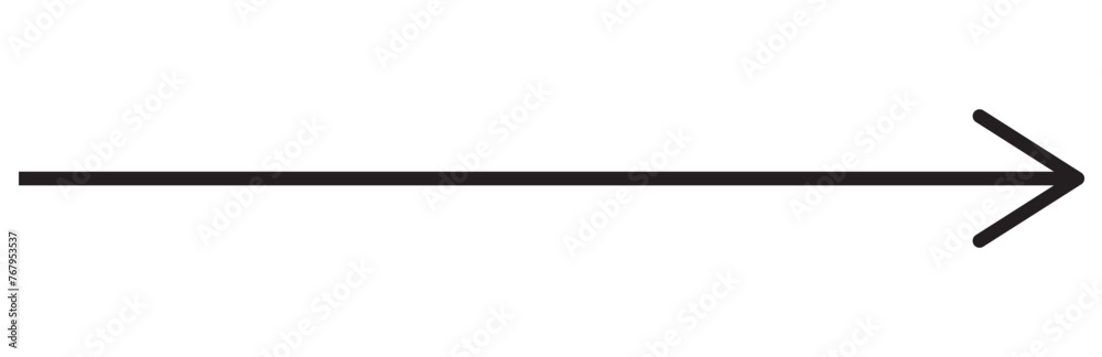 Straight pointed arrow icon. Black arrow pointing to the right. Black direction pointer Straight pointed arrow icon. Black arrow pointing to the right. Black direction pointer